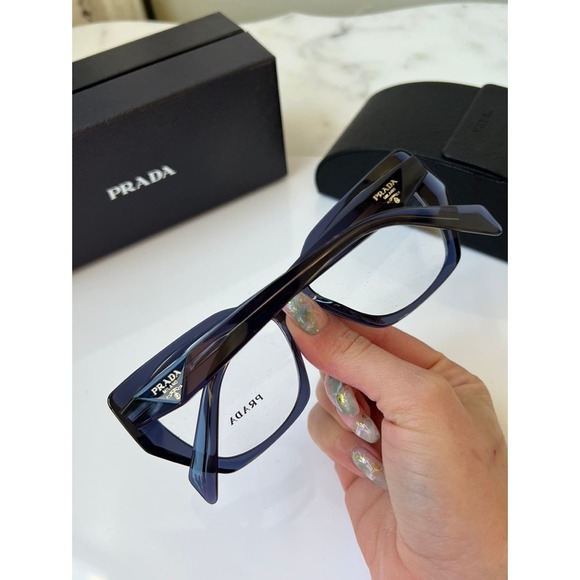 NEW Prada PR18WV Eyeglass Frames in Blue - Picture 4 of 7